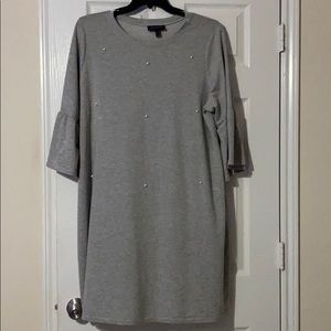 Plus size Flutter sleeve dress